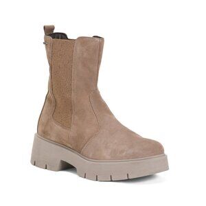 IGI&CO Light Brown Made In Italy Suede Comfort Booties